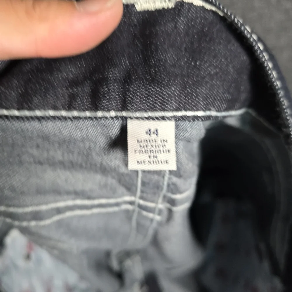 True Religion Jeans Mens 44 Rocco Skinny No Flaps Body Rinse‎ Dark Blue NEW $163